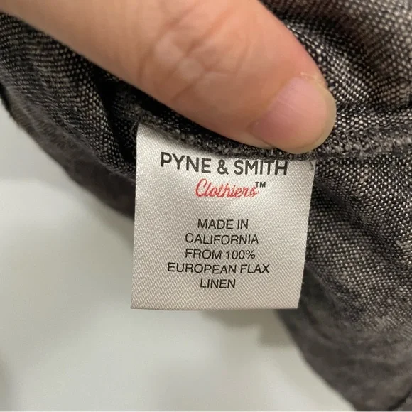 Pyne & Smith Flax Linen Textured Gray Dress Size S - Picture 13 of 14